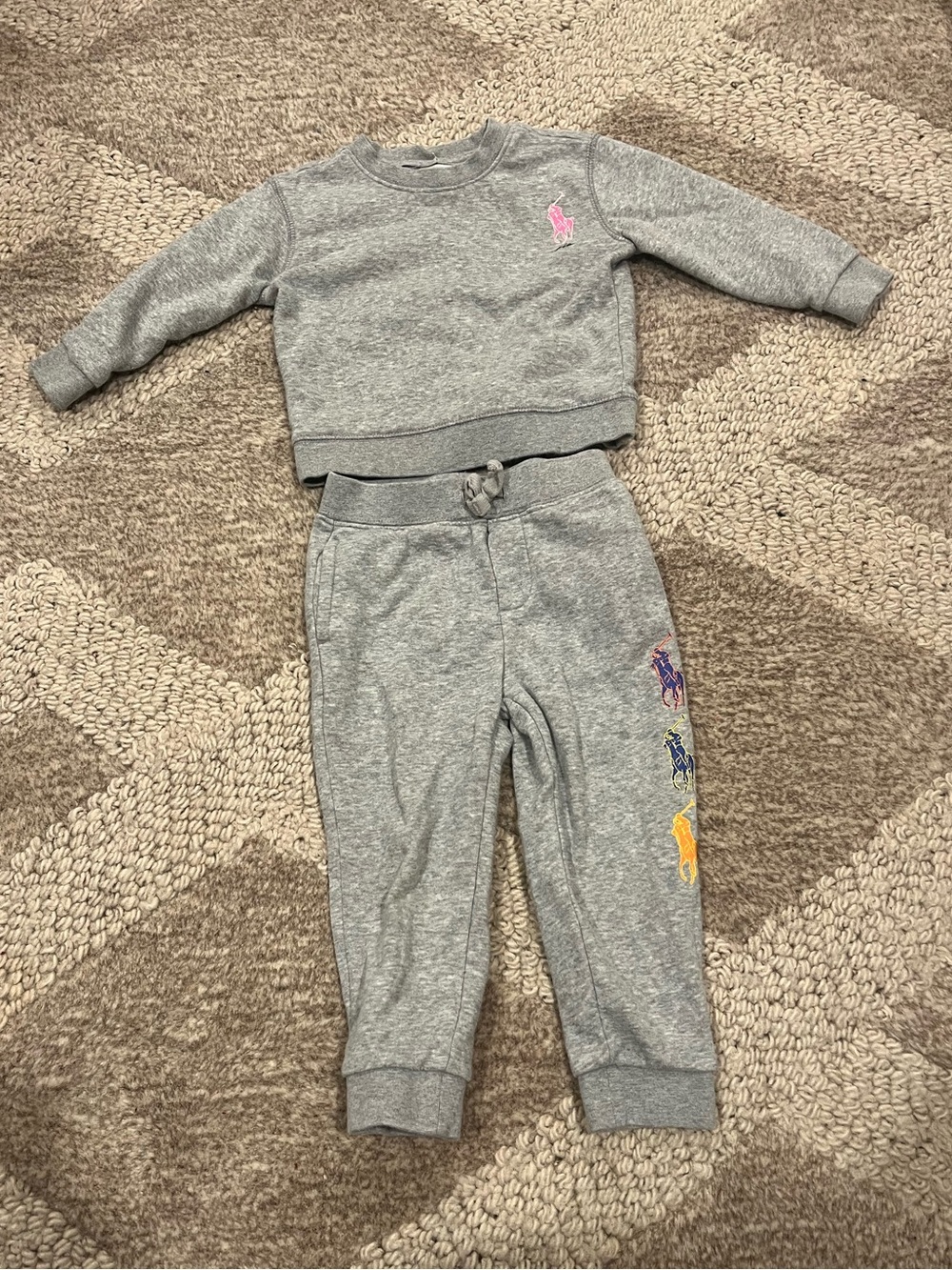 Ralph Lauren Polo Gray 24 month Sweatshirt and Sweatpants